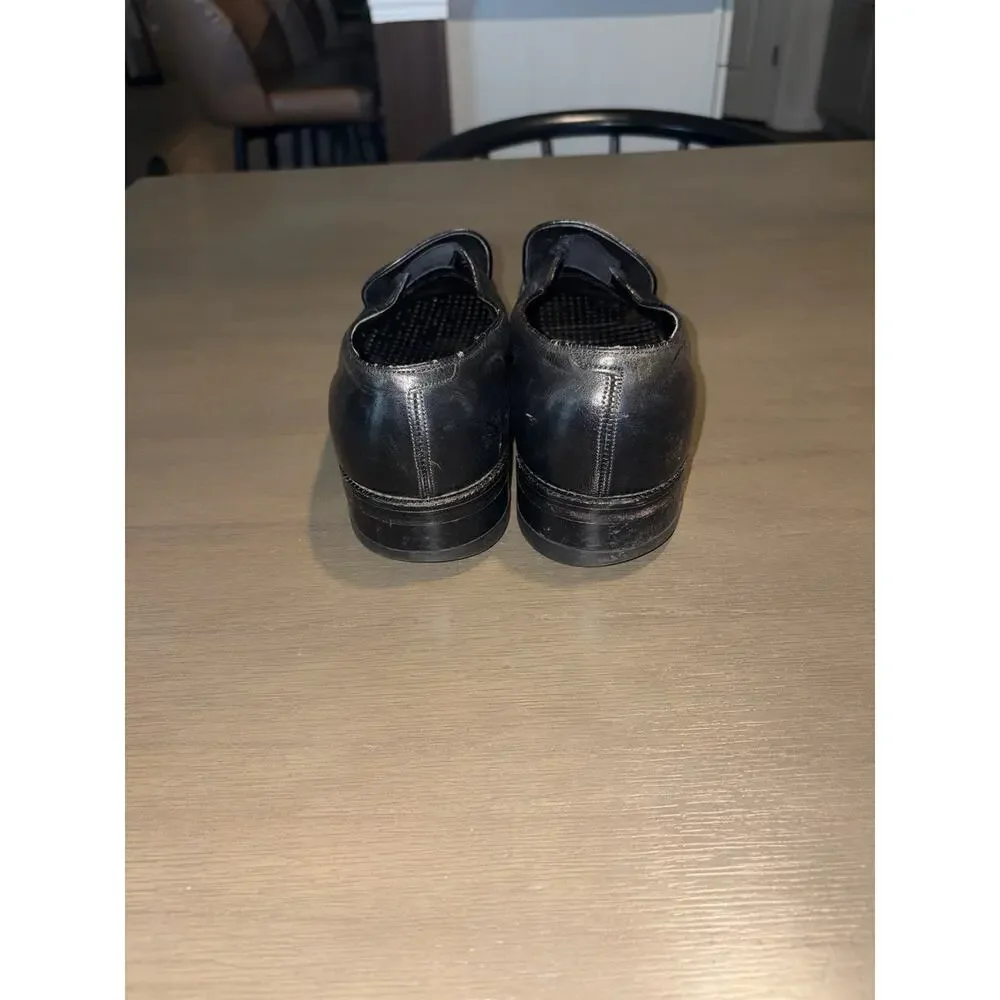 Men’s 9.5D Black Leather Bit Loafers Dress Shoes
